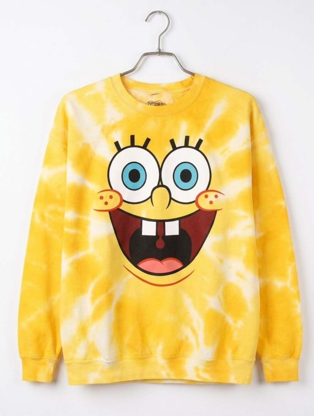 SpongeBob Yellow Tie-Dye Sweatshirt Size Medium NWT